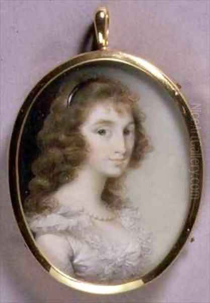 Portrait Miniature of Maria Tryphena Blunt Oil Painting by George Engleheart