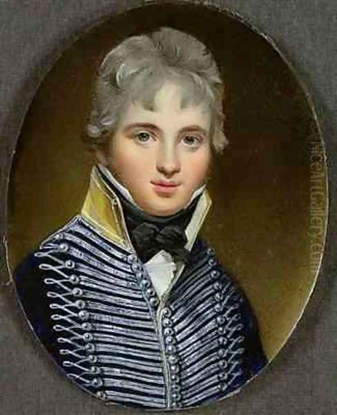 Miniature of William Howe de Lancey Oil Painting by George Engleheart