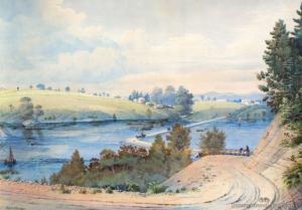 Cox's Creek Oil Painting by Alfred Sharpe