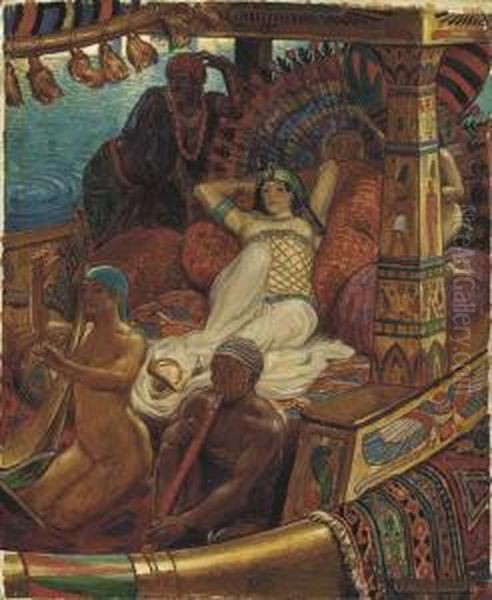 Cleopatra Oil Painting by John Byam Liston Shaw