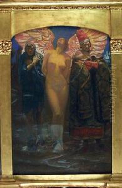 Shaw. Inspiration Chained To Poverty And Riches Oil Painting by John Byam Liston Shaw