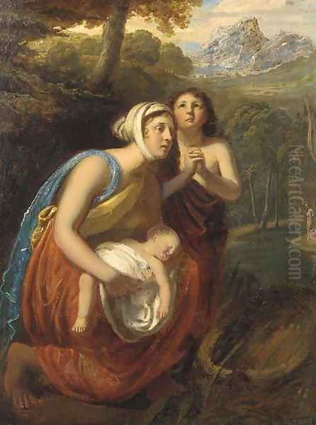 The finding of Moses Oil Painting by William Etty