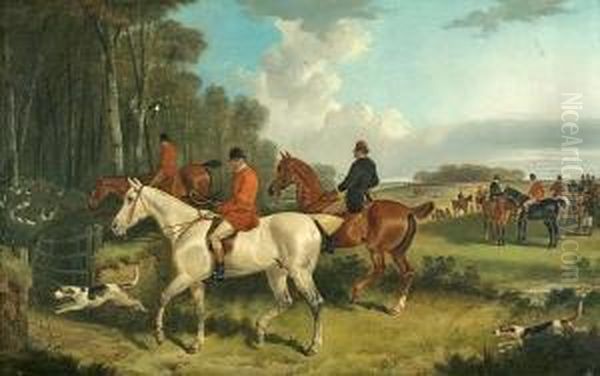 Fox Hunt Oil Painting by Charles Waller Shayer