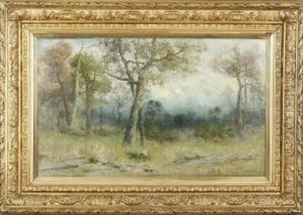 Wooded Landscape Oil Painting by Christopher H. Shearer