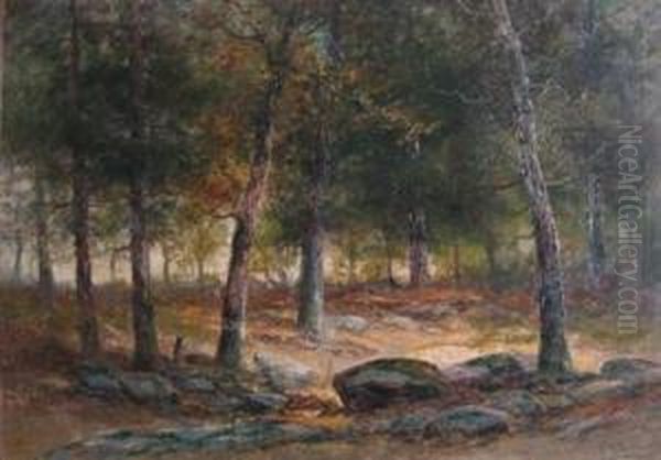 Landscape With Trees Oil Painting by Christopher H. Shearer