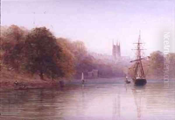 On the Dart Oil Painting by Arthur Henry Enock