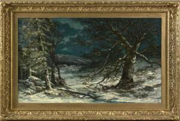 Spirit Of The Winter Wind Oil Painting by Victor Shearer