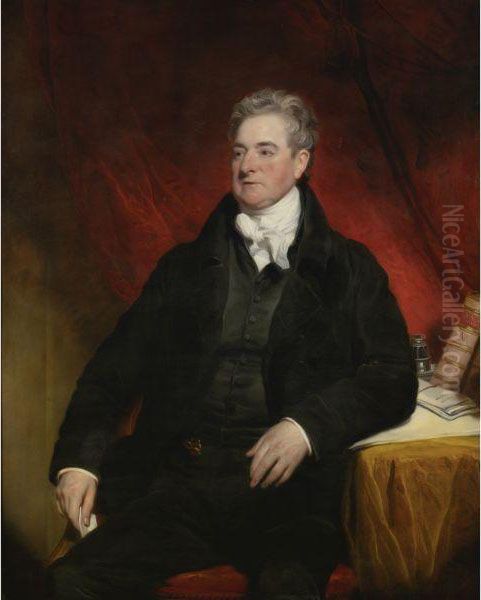 Portrait Of Sir Richard Hardinge Oil Painting by Martin Archer Shee