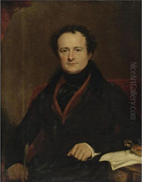 Portrait Of A Man, Said To Be Daniel O'connell Oil Painting by Martin Archer Shee