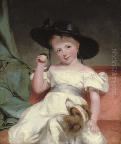 Portrait Of A Child Oil Painting by Martin Archer Shee