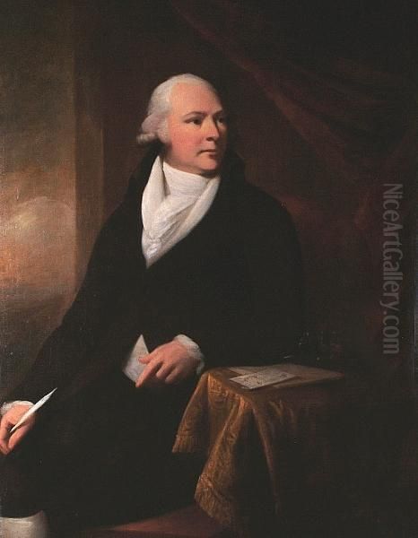 Portrait Of A Gentleman, Thought To Be Colonel G. Silvester Oil Painting by Martin Archer Shee