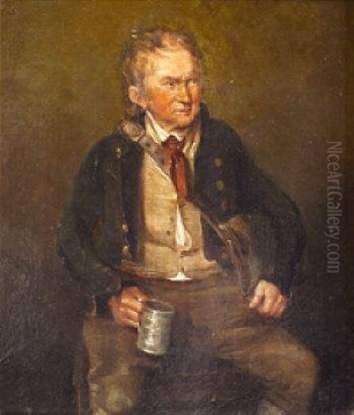 The Postman, C.1830 Oil Painting by Martin Archer Shee