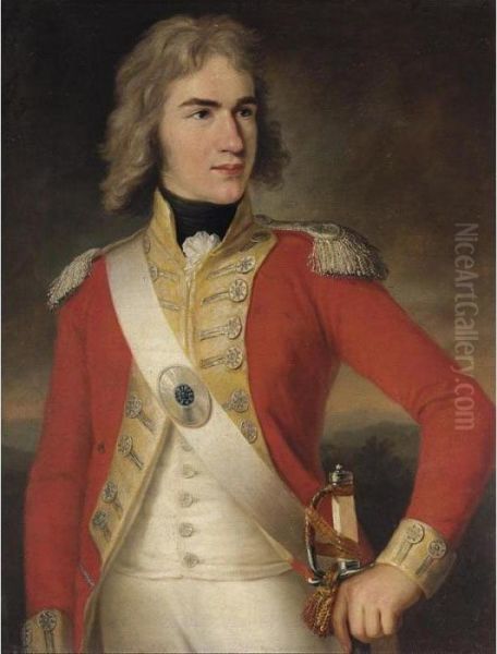 Portrait Of An Officer Oil Painting by Martin Archer Shee