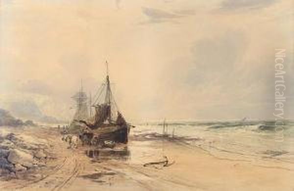 Low Tide Oil Painting by George Sheffield