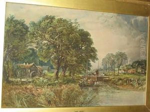 The Lock Oil Painting by George Sheffield