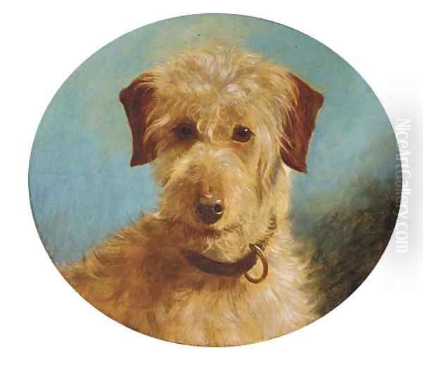 A terrier Oil Painting by George Earl