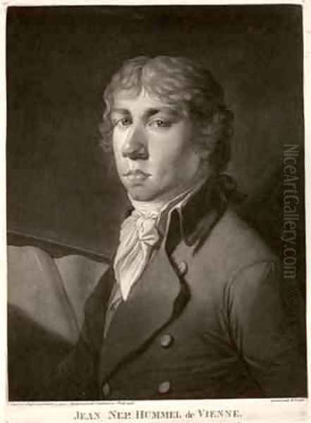 Johann Nepomuk Hummel 1778-1837 Oil Painting by Catharina Escherich