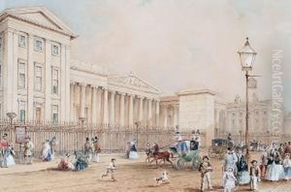 The British Museum Oil Painting by George Sidney Shepherd