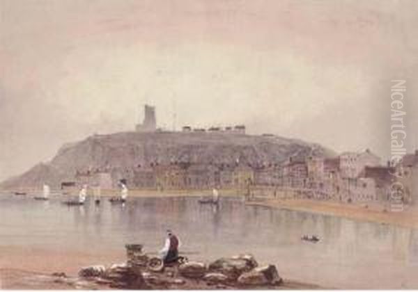 A View Of Folkestone Oil Painting by George Sidney Shepherd