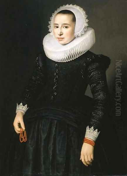 Portrait of a young lady Oil Painting by Nicolaes (Pickenoy) Eliasz