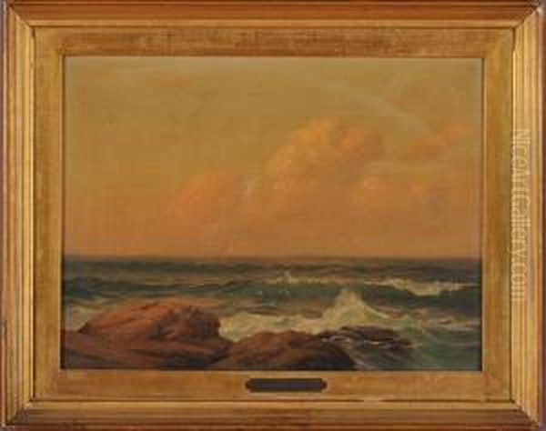 Coastal View Oil Painting by Warren W. Sheppard