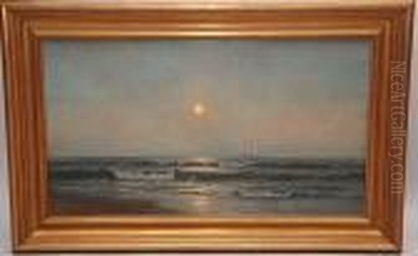 Sailboat/seascape Oil Painting by Warren W. Sheppard