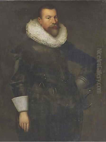 Portrait of a gentleman Oil Painting by Nicolaes (Pickenoy) Eliasz