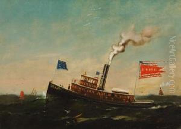 ''tug George B. Roe'' Oil Painting by Warren W. Sheppard