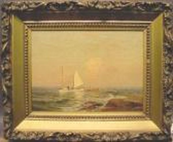 Sailing At Sunset Oil Painting by Warren W. Sheppard