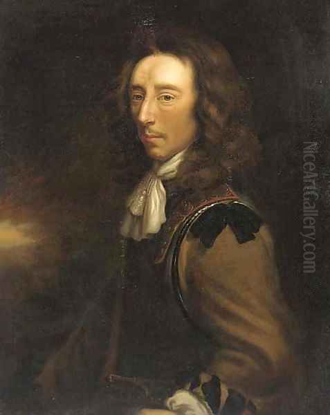 Portrait of Sir Algernon Sidney (1622-1683) Oil Painting by Justus van Egmont