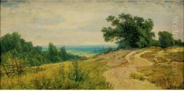 Paysage Estival Oil Painting by Andrei Nikolaevich Shilder