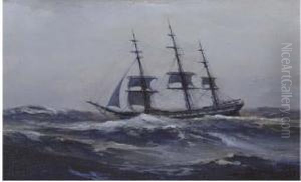 The Flying Dutchman Oil Painting by Walter Shirlaw