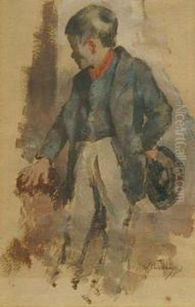 The Young Gentleman Oil Painting by Walter Shirlaw