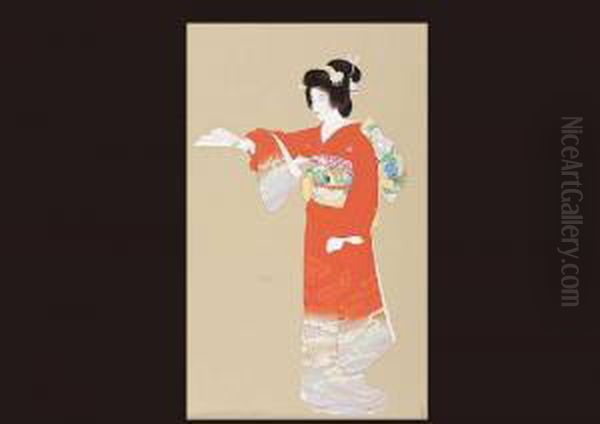 Jo-no-mai Oil Painting by Uemura Shoen