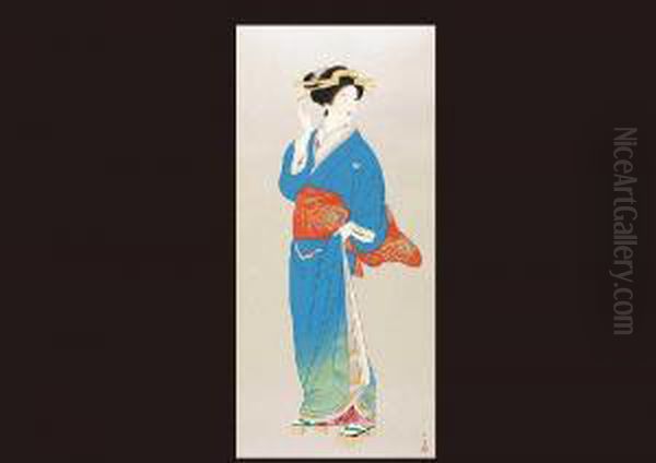 Tempo Era Oil Painting by Uemura Shoen