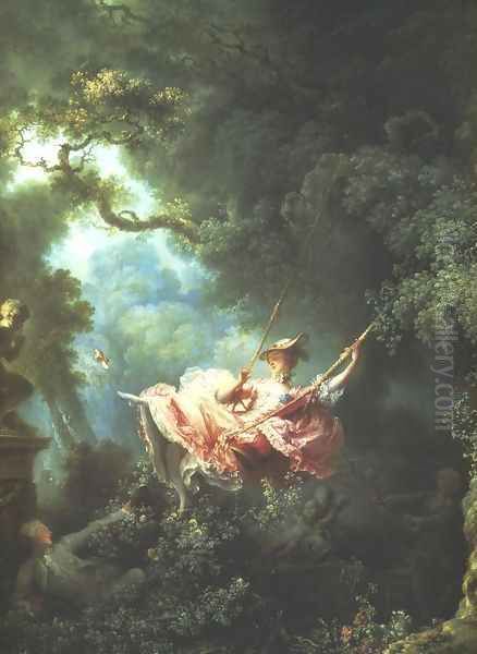 Swing Oil Painting by Jean-Honore Fragonard