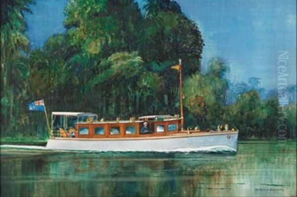 Vice-regal Yacht Oil Painting by Kenneth Denton Shoesmith