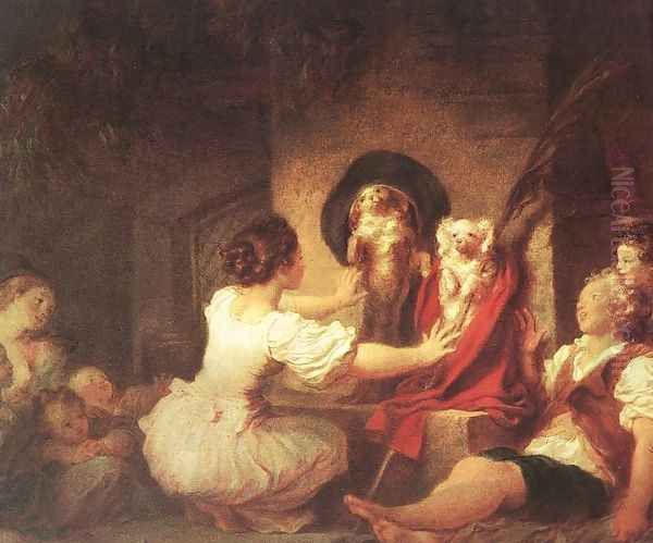 Education is Everything 1780 Oil Painting by Jean-Honore Fragonard