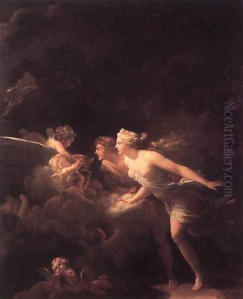 The Fountain of Love 1785 Oil Painting by Jean-Honore Fragonard