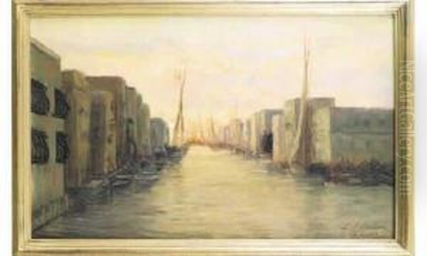 La Goulette. Oil Painting by John-Lewis Shonborn