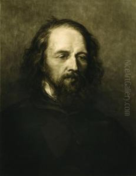 Lord Tennyson Oil Painting by Frank Short