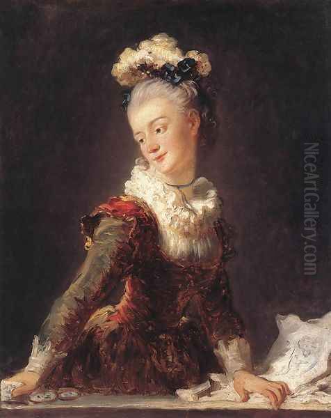 Marie-Madeleine Guimard (Fanciful Figure) 1769 Oil Painting by Jean-Honore Fragonard