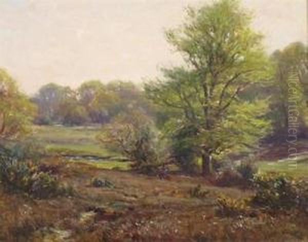 Near Emery Down, New Forest Oil Painting by Frederik Golden Short