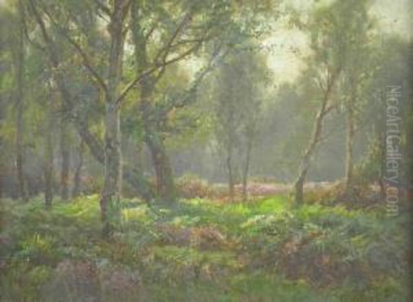 New Forest Scene Oil Painting by Frederik Golden Short