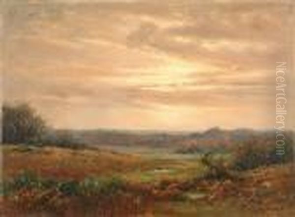 Across Thefields Oil Painting by Frederik Golden Short