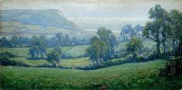 Golden Cap, Dorset Oil Painting by Frederik Golden Short