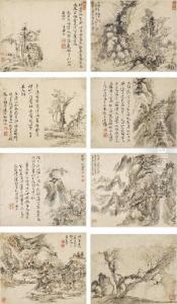 Landscape After Song And Yuan Masters by Yun Shouping