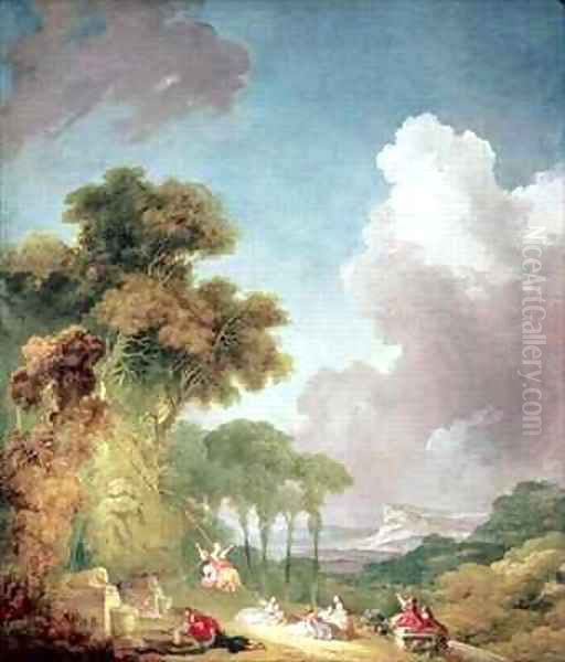 The Swing 2 Oil Painting by Jean-Honore Fragonard