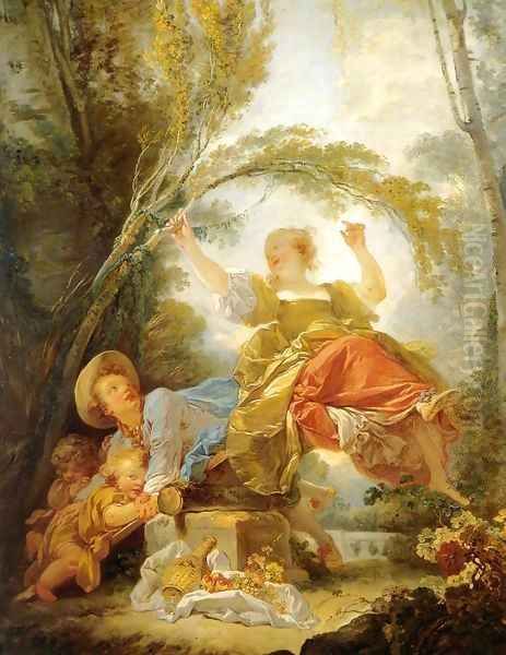 The Swing 3 Oil Painting by Jean-Honore Fragonard