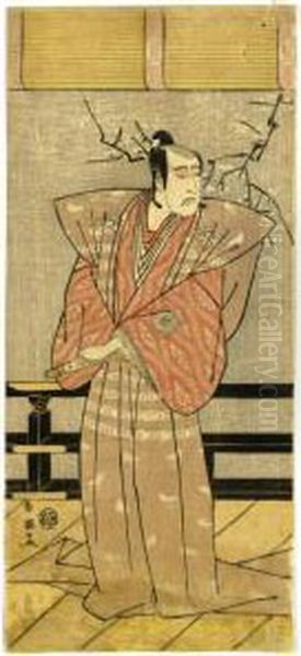 Ichikawa Yaozo Iii As Soga Juro Oil Painting by Katsukawa Shunei